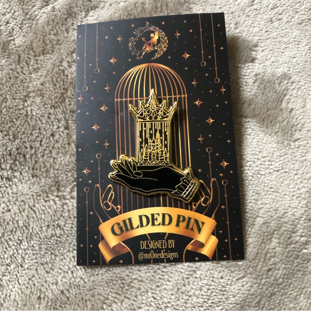 fairyloot gilded enamel pin